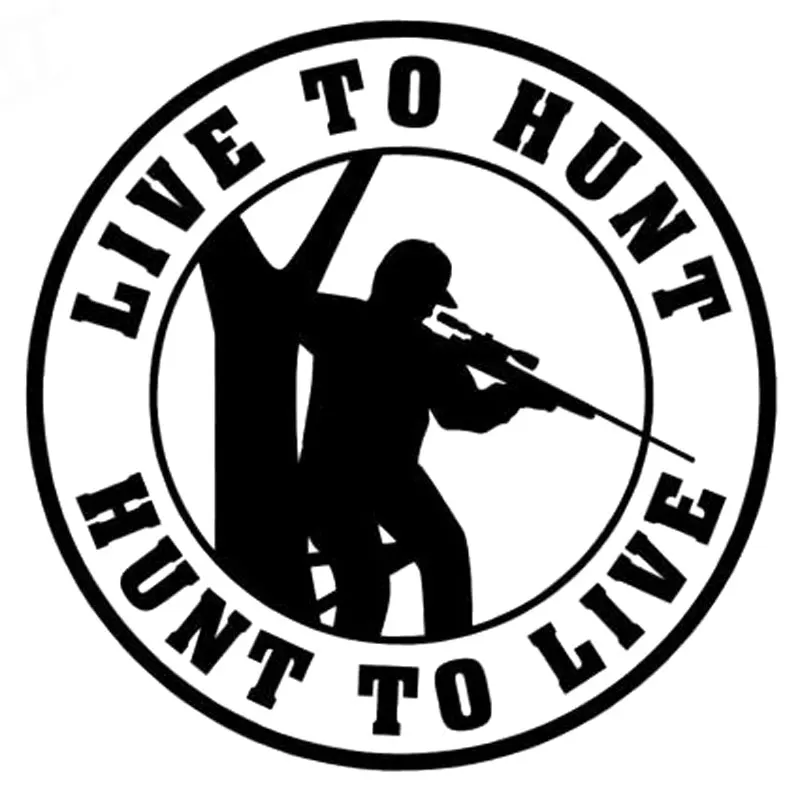 

Live To Hunt Hunting Deer Styling Decration Car Sticker Automobiles Motorcycles Exterior Accessories Vinyl Decal