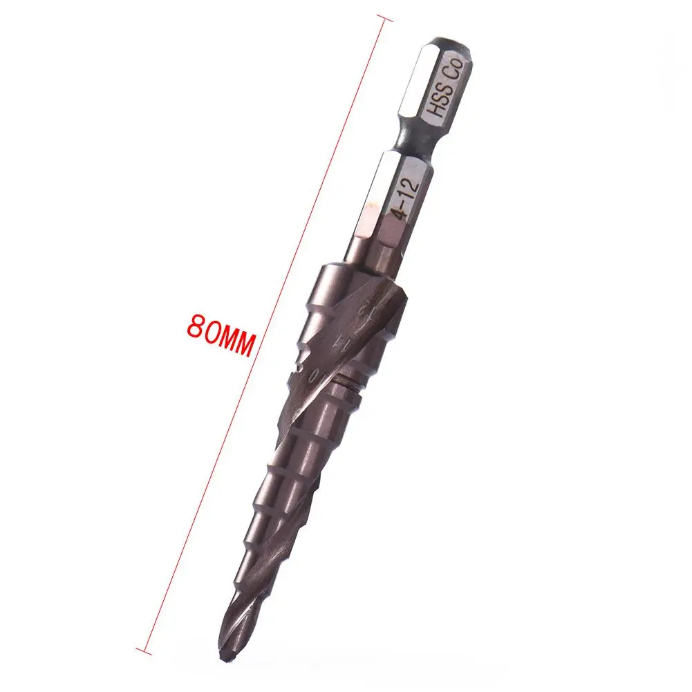 Набор быстрорежущих ступенчатых Сверл с коническим отверстием 4-12/20/32 мм 1/4 &quot