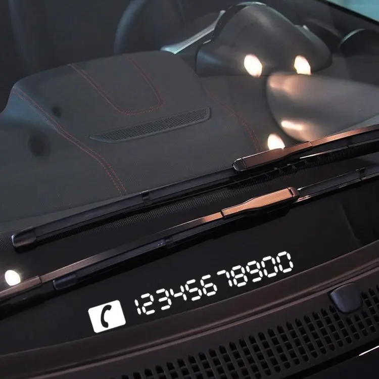 Aliauto Светоотражающие временные парковочные карты, автомобильные основные принадлежности, номерные знаки для VW Golf Skoda Ford Focus peugeot Toyota - Название цвета: Белый