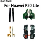 Гибкий кабель с кнопкой регулировки громкости, динамик, микро-usb, зарядная плата для материнской платы Huawei P20 Lite, гибкий кабель Mian