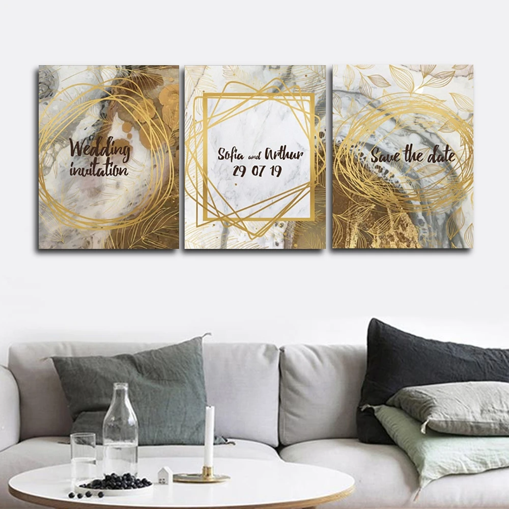 Свадебное приглашение настенные картины искусственная картина для гостиной