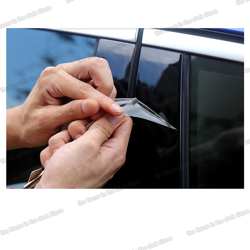 

Lsrtw2017 HD Transparent Window Middle post Film Protective Sticker for BMW 3 Series G20 320 325 330 335 2019 2020 2021