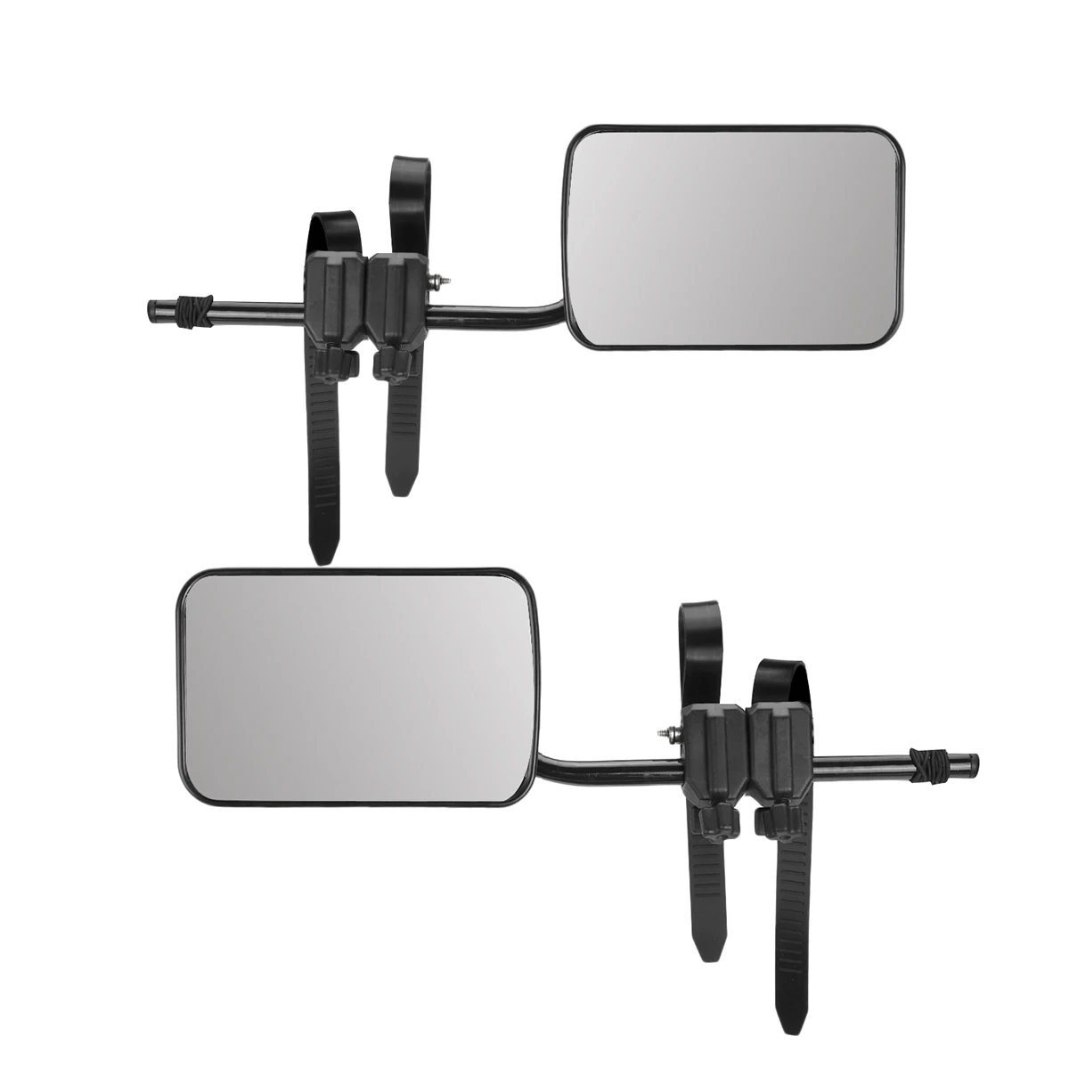 

2x Towing Mirrors Adjustable Tow Mirror Extension Strap Rear View Flat Mirror Safety Side Mirror For Truck Trailer Caravan 4WD