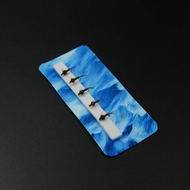 CONTEMPLATOR 5 шт. 14 # фазан хвост Нимфа для вязания мух коричневая/Радужная Форель