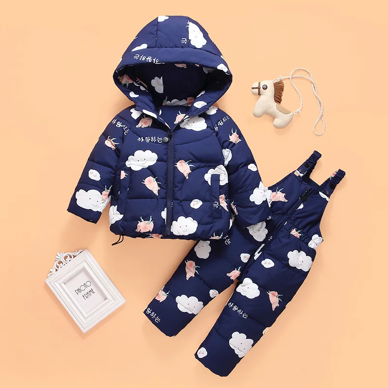 2019 модный детский зимний комплект одежды детская зимняя Лыжная одежда пуховик