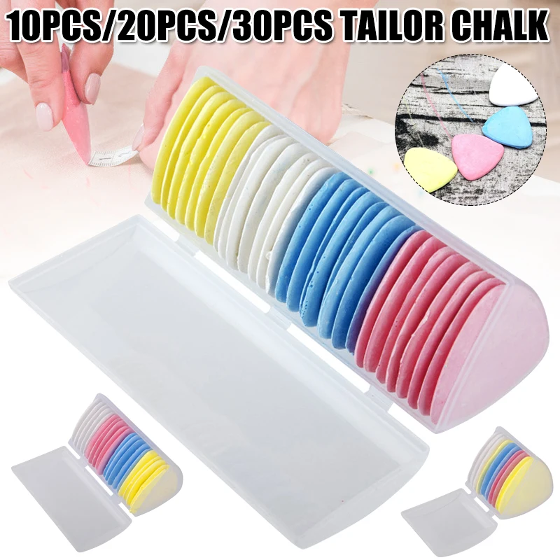

Hot Sale NEW 10pcs/20pcs/30pcs Tailor Chalk Cutting Supplies Sewing Tools Wipable DIY Sewing Tools qtoe Dropship