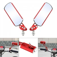 motorcycle side rearview mirror aluminum alloy handlebar side red rear view mirror reflector for motorbike scooter mountain bike
