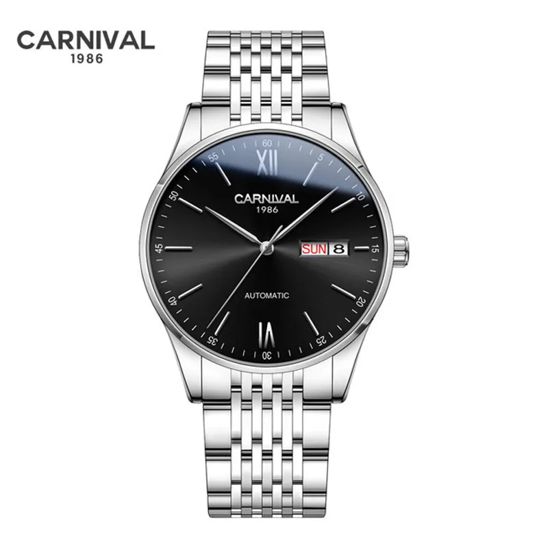 Relogio Masculino CARNIVAL брендовые автоматические часы для мужчин Роскошные