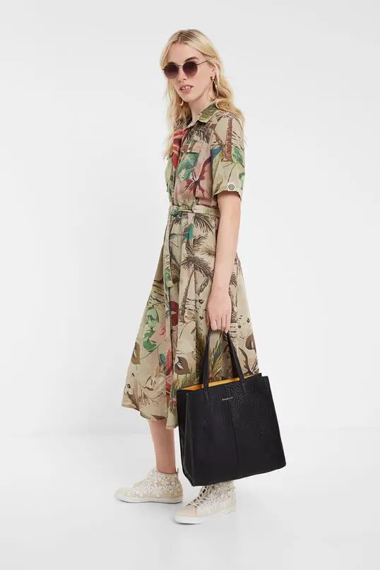 Камуфляжное облегающее модное платье в испанском стиле с коротким