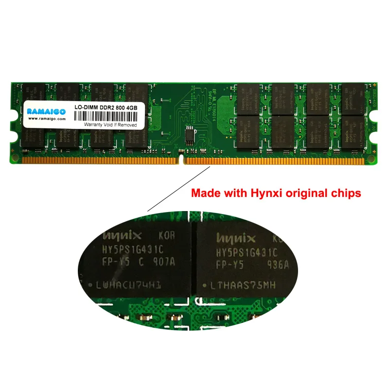 DDR2 PC2-6400 800 МГц одиночный 4 ГБ 2 8 ОЗУ для настольного компьютера 1 в CL5 неecc