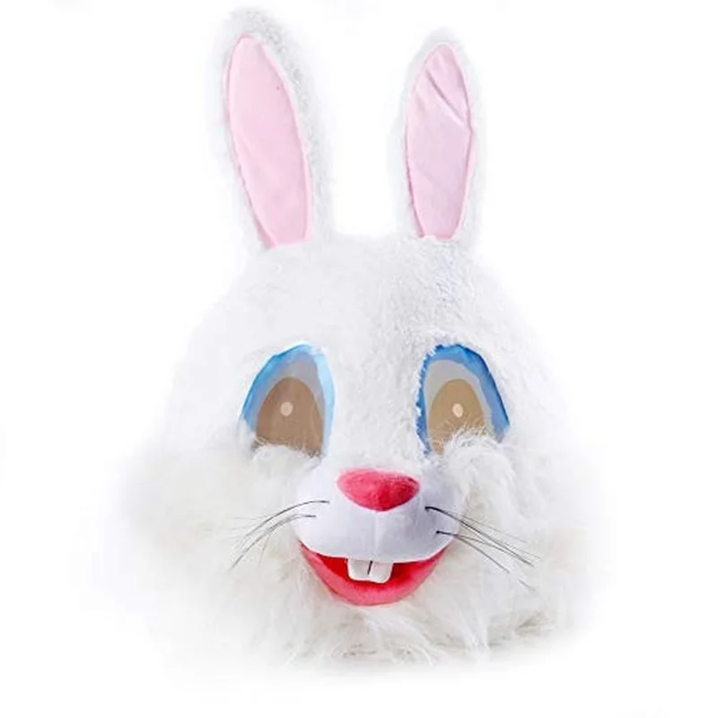Плюшевая маска в виде жуков кролика головы животных на Хэллоуин искусственный