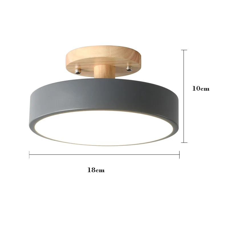 

12W Led Ceiling Lights Modern Ceiling Lamp Nordic Wood Living Room Decoration Led Lamp Bedroom Kitchen Corridor Porch Lampada