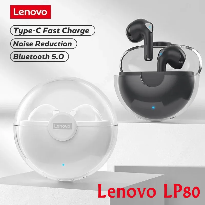 

Original Lenovo LP80 Headphone TWS Bluetooth 5.0 Wireless Sports Low Latency Gaming Music Earbuds　наушники бесповородные　