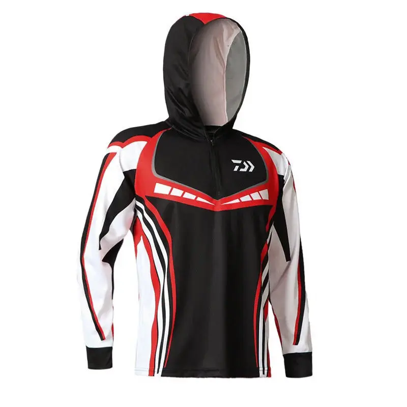 Summer Hoodie Sunscreen Fishing Clothing Thin Outdoor Breathable Anti-UV Anti-mosquito Long Sleeves Sun-protective Clothes | Спорт и