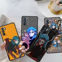 cute hot sally face game for oppo reno 6 5 4 3 2 5z 5f 5k ace 10 x zoom 4g 5g pro plus soft black phone case shell cover