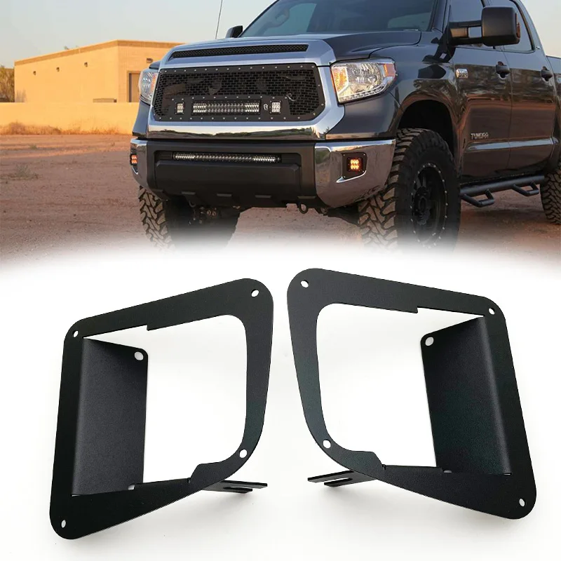 

Комплект кронштейнов для светодиодных противотуманных фар для 2014 2015 2016 Toyota Tundra бампер 3 дюйма кубический держатель для противотуманных фар