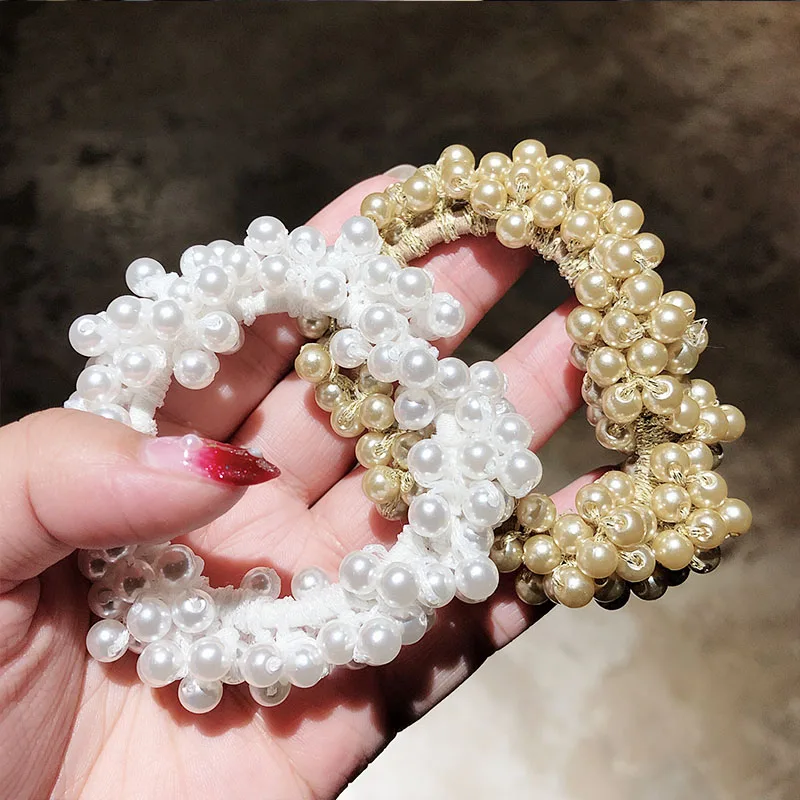 Резинка для волос женская разноцветная эластичная украшение ободок |