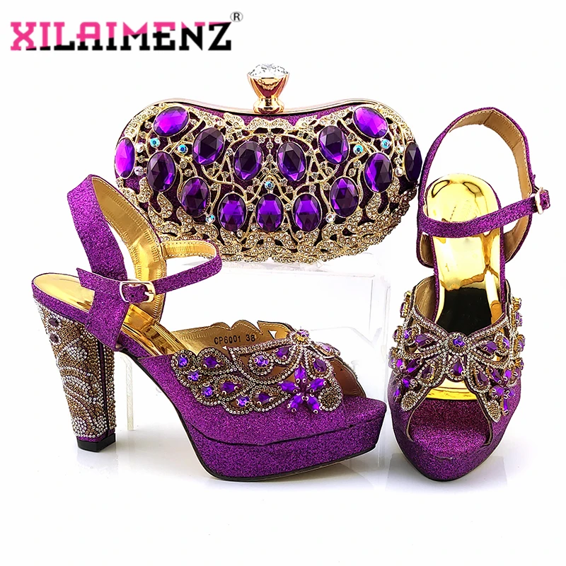 

2020 New Fashion Crystal Print High Heel Sandals Italian Design Rhinestone Matching High Heel Ladies Sandals and Sandals