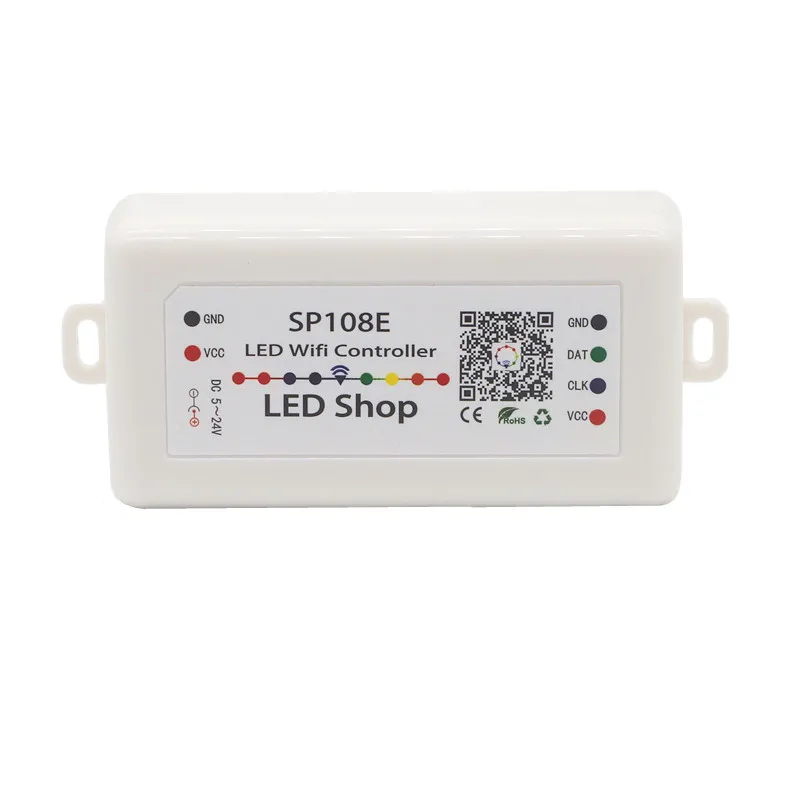Светодиодный пиксельный Wi Fi контроллер DC5 24V SP108E 2048 пикселей для WS2811 2812 2801 6803 IC