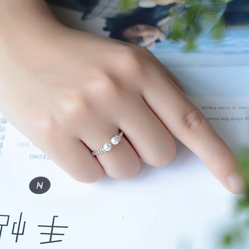 Женские открытые кольца с жемчугом серебро 925 пробы | Украшения и аксессуары