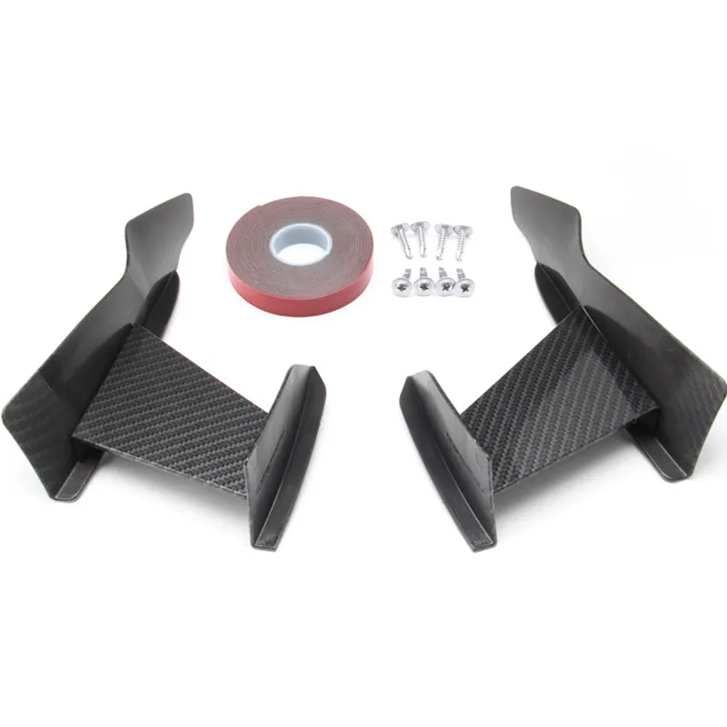 6 шт. аксессуары для стайлинга автомобиля из углеродного волокна передний бампер