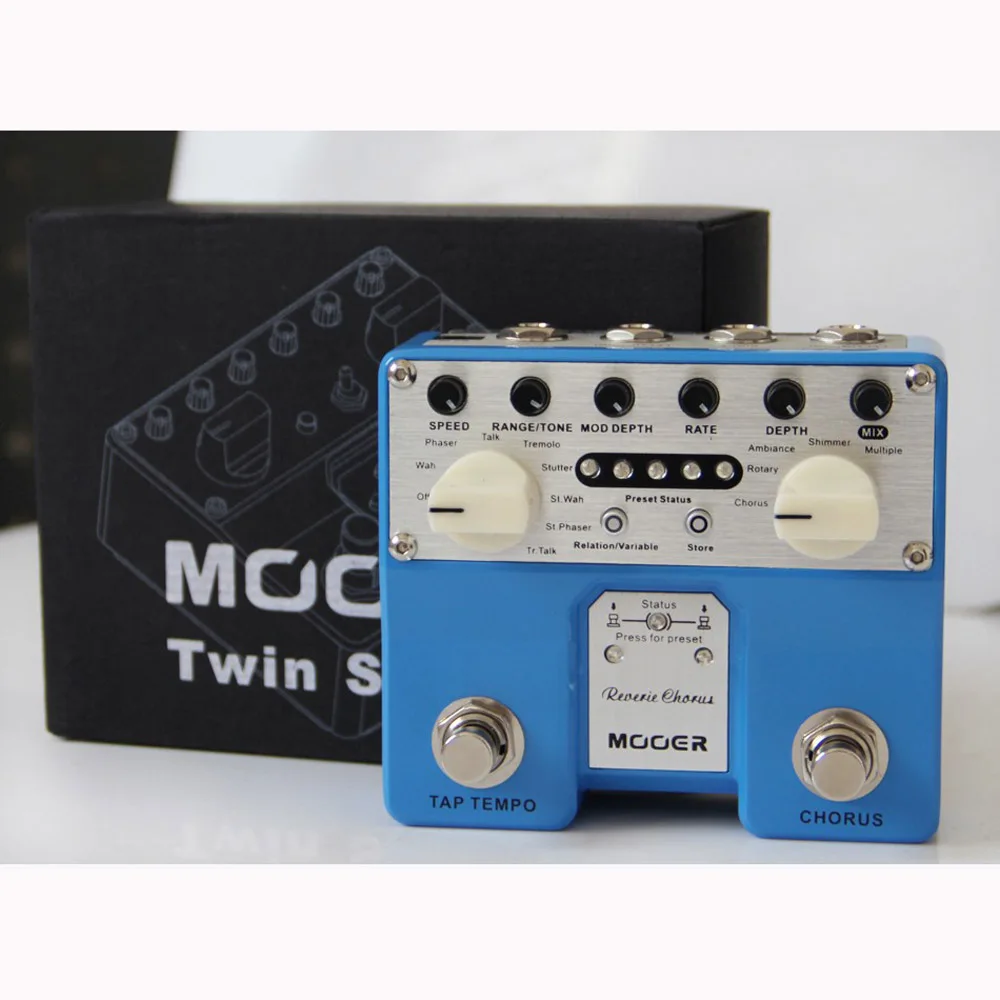 MOOER Reverie педаль для создания эффектов хора на гитаре 5 режимов 8 улучшающих нажмите