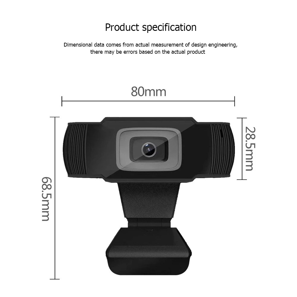 

ALLOYSEED 480P 720P 1080P HD Webcam USB Plug and Play Video Conference Calling Web Camera With Microphone For Desktop Laptop PC