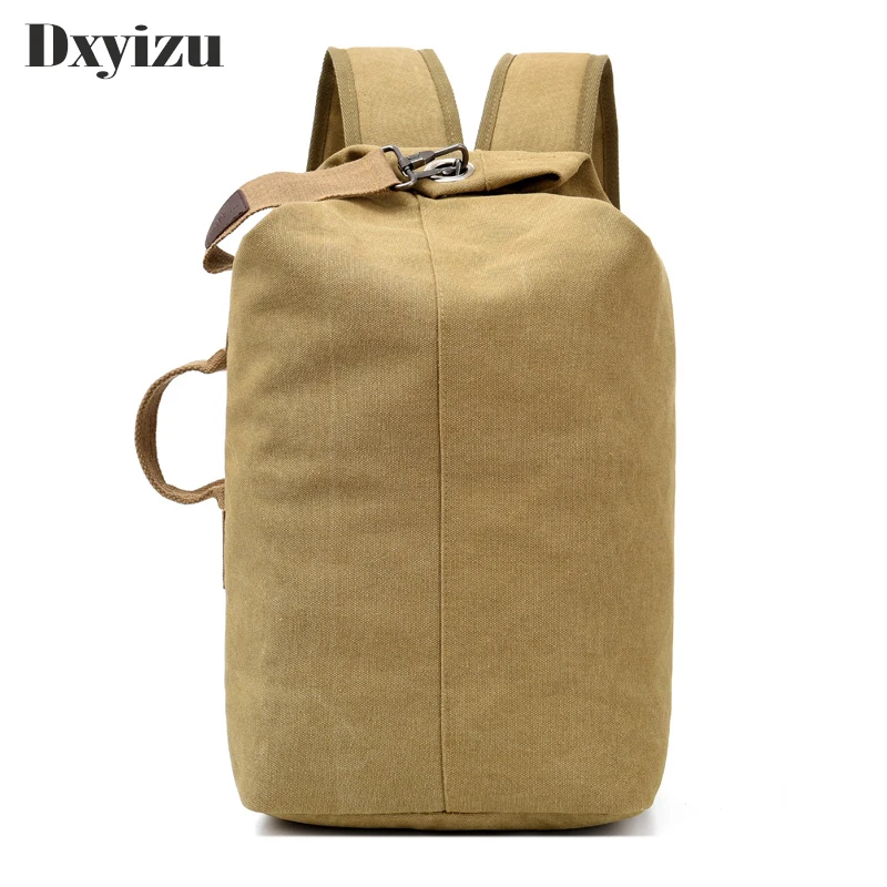 Large Capacity Rucksack Man Travel Bag Mountaineering Backpack Male Luggage Canvas Bucket Shoulder Bags for Boys Men Backpacks | Багаж и