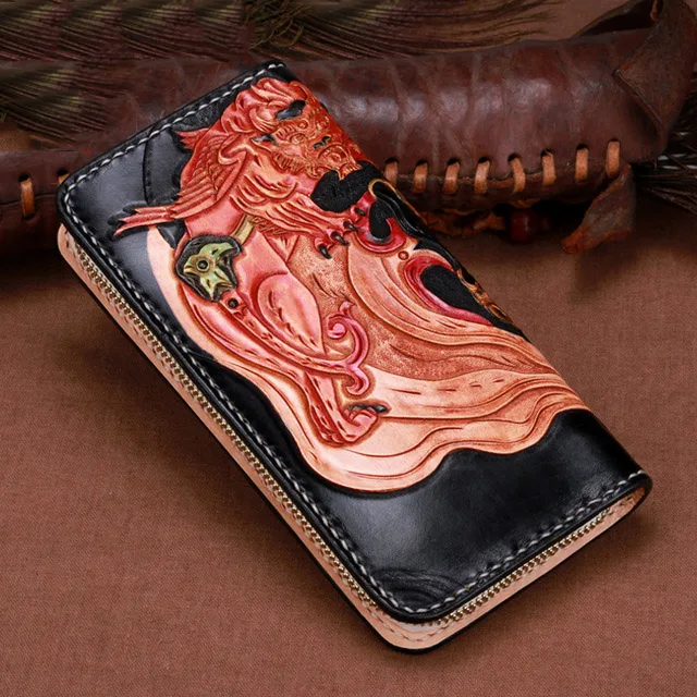 Оригинальный Женский кошелек ручной работы кожаный ретро-кошелек с верхним