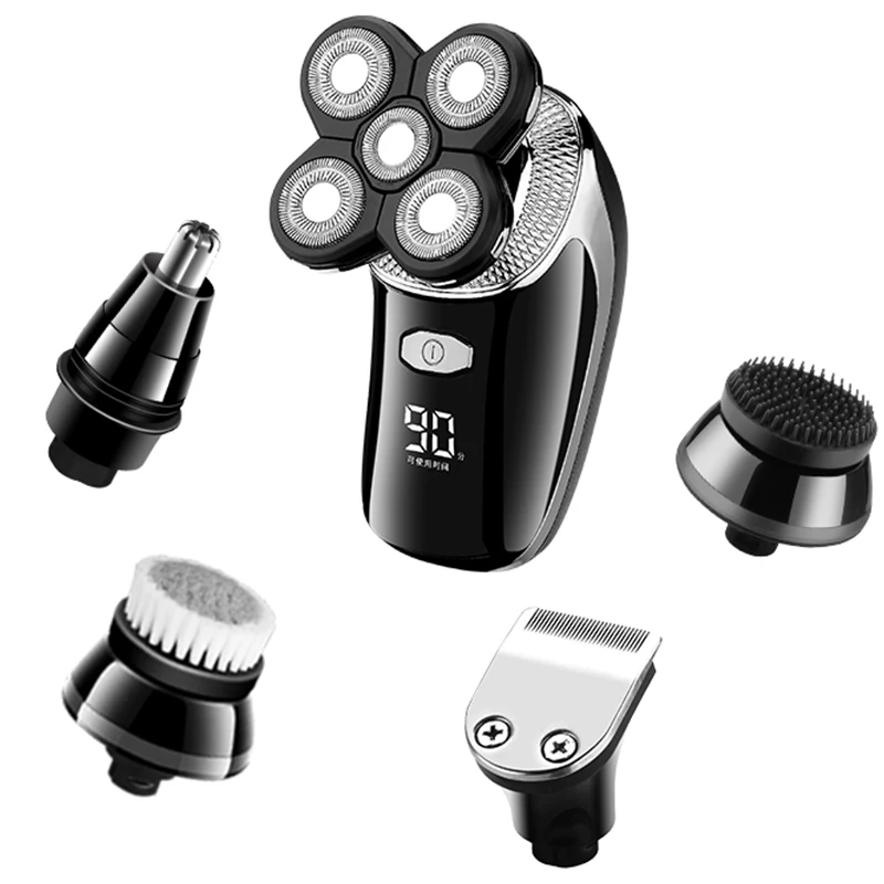 

5in1 wet/dry shaving machine professional Shaver Rechargeable Electric Razor For Men hair/nose/beard/ face grooming kit