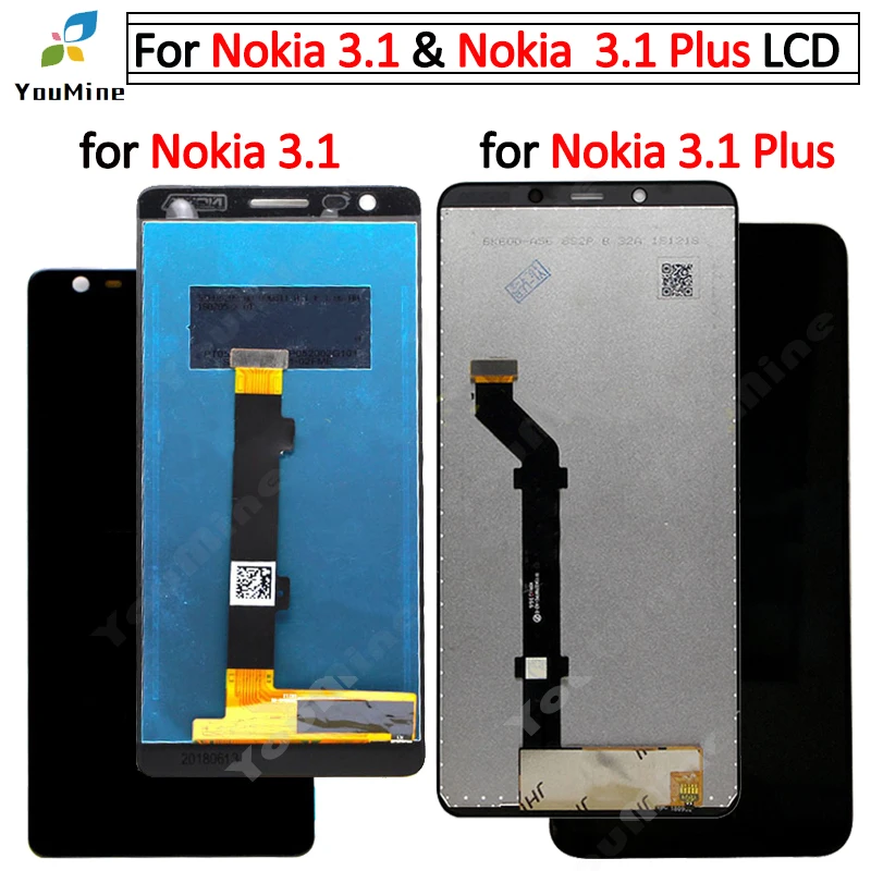 Сменный сенсорный ЖК экран для Nokia 3 1 Plus|Экраны мобильных телефонов| |