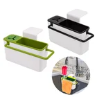 Кухонные стеллажи для хранения кухонной посуды, органайзер для слива раковины, держатель для щетки, органайзер для кухни