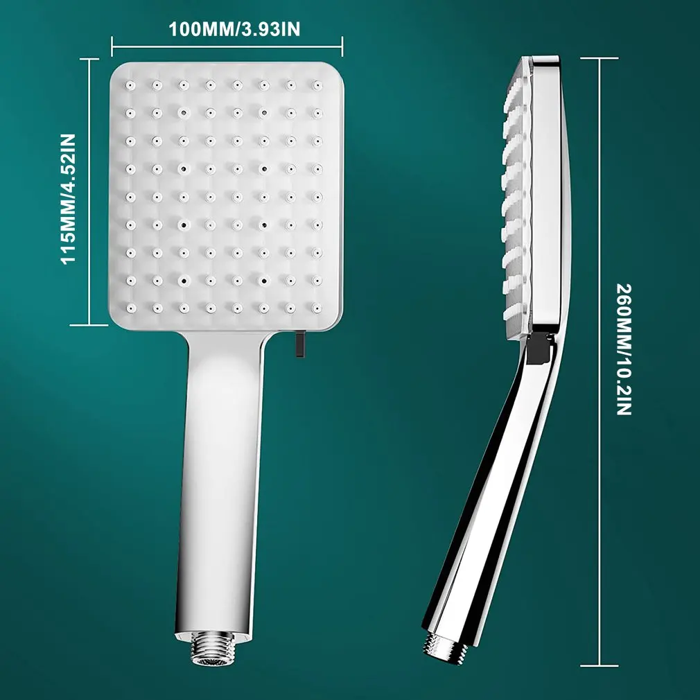 

High Pressure Shower Head With Multi Angle Adjustable Bracket And Hose 6 High Flow Water Spray Modes Shower Head