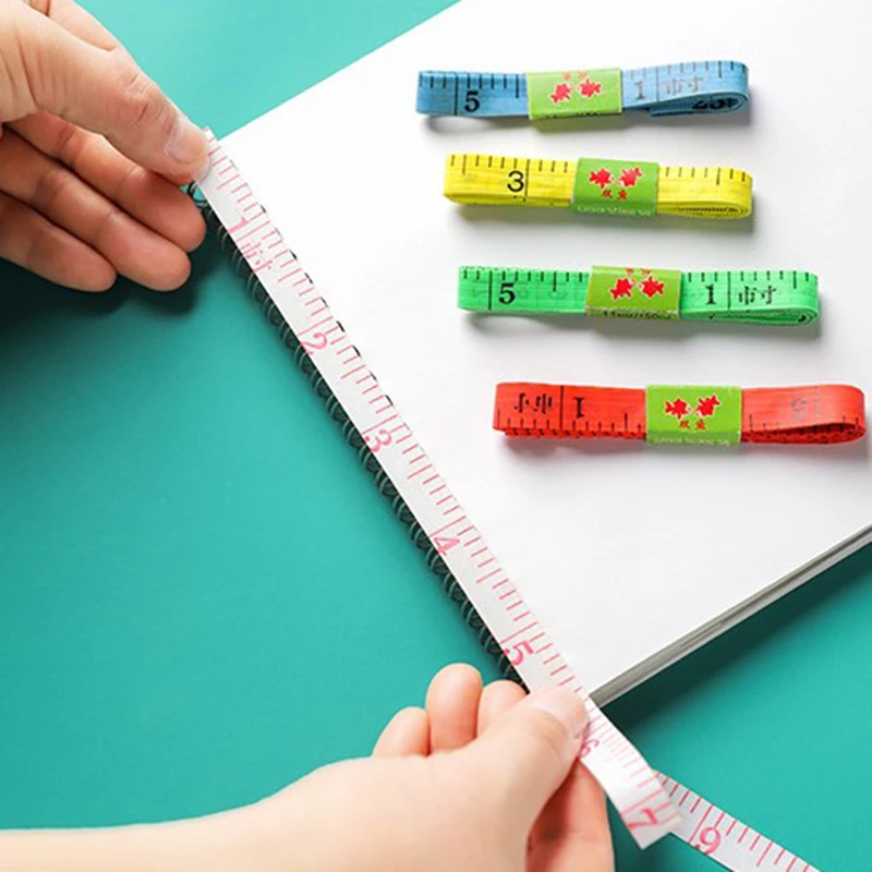 

1.5m Body Measuring Ruler Sewing Tailor Tape Measure Mini Soft Flat Ruler Random Color