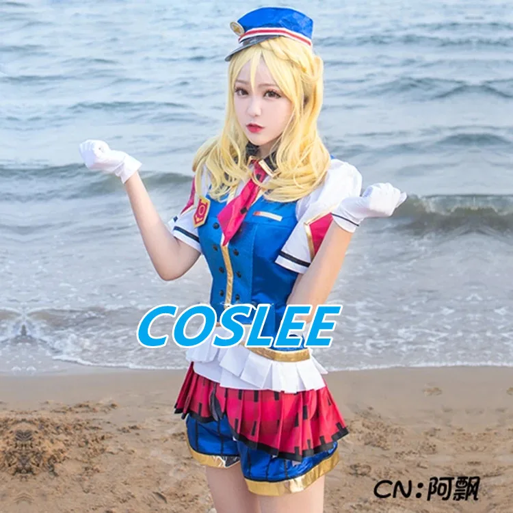 COSLEE аниме LoveLive!Sunshine! Охара Мари косплей костюм Happy вечерние поезд Aqours Пробуждение