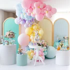 Охохо на день рождения с изображением единорога вечерние украшения радужной расцветки для детей Макарон воздушные шары гирлянда арочный комплект для девочек Baby Shower Свадебные многоцветный Пастель