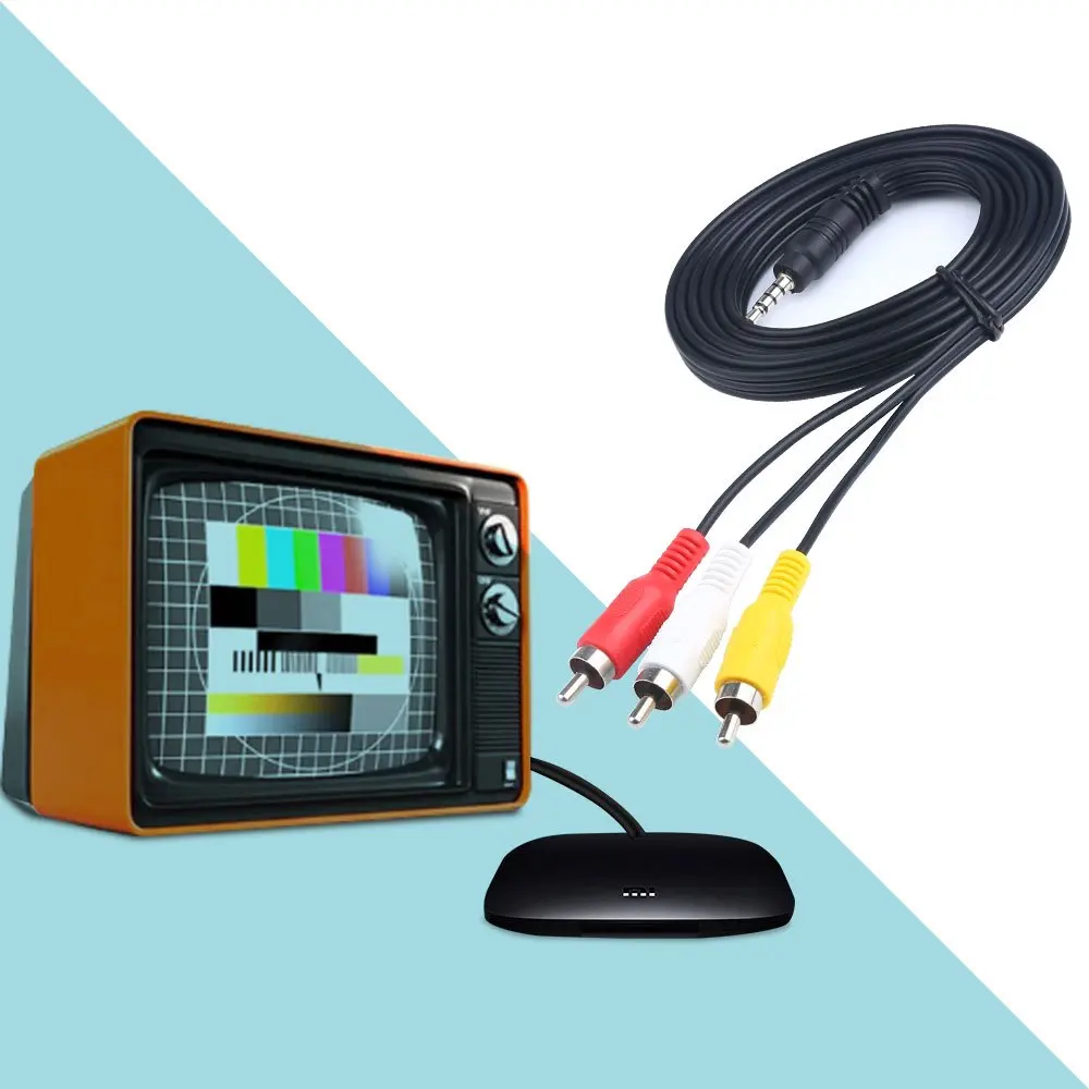 VCR TV стерео 1 5 м onbian RCA кабель штекер к 3 мм разъем адаптер аудио Aux видео AV Шнур для