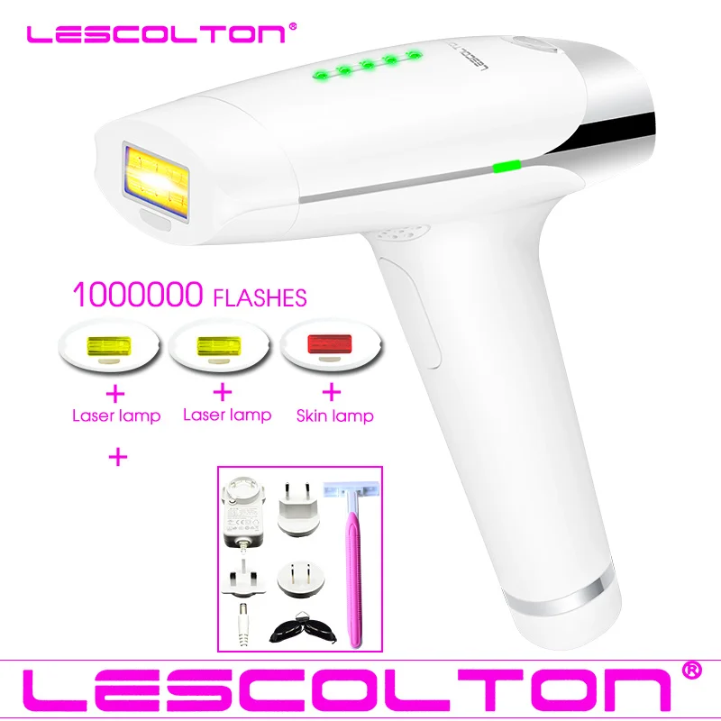 Lescolton больше ламп T009 IPL лазерная Машинка для удаления волос лазерный эпилятор удаление волос перманентное бикини триммер depilador лазер