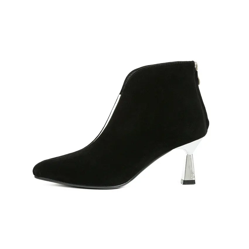 Женские туфли на высоком каблуке Цвет Серебряный женские для свиданий с острым