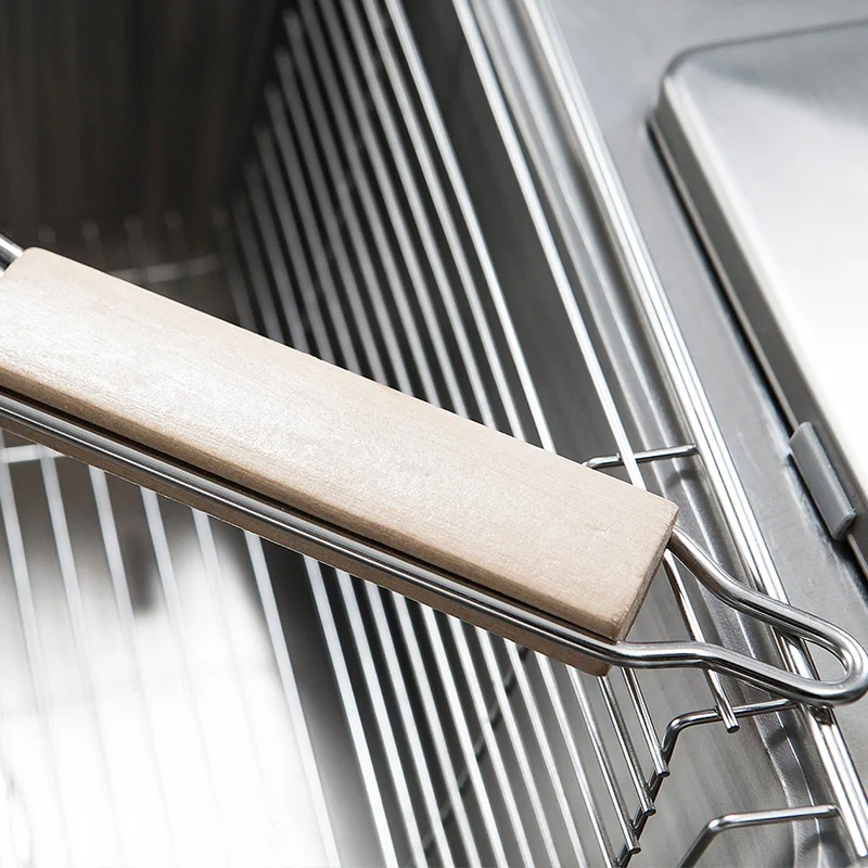 Дуршлаг из нержавеющей стали для кухни картофеля фри ручной сетчатый дуршлаг