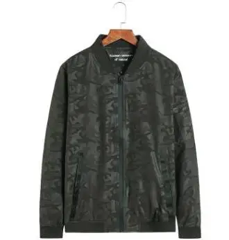 

Fall new young man plus fat plus-size camouflage print jacket fat casual baseball collar jacket man