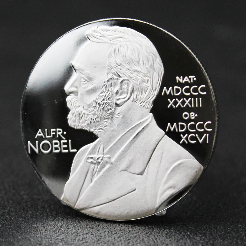 Alfred Bernhard Nobel Серебряная монета памятные монеты коллекция подарок сувенир