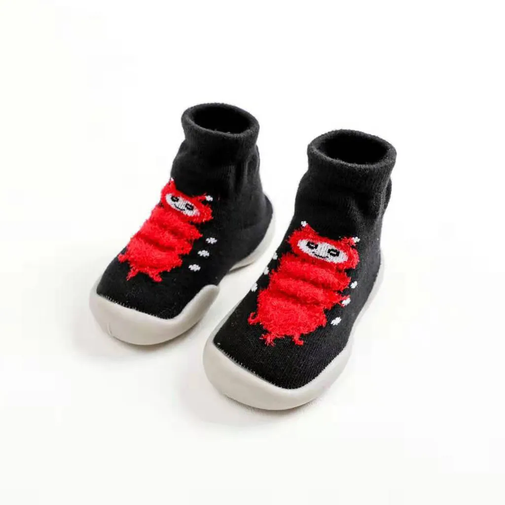 Toddler Kids Shoes Baby Sneakers Boys Girls Character Anti-slip Warm Soft Sole Rubber Socks Tenis Infantil Детская Обувь | одежда