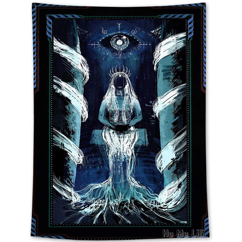 

Tarot The Moon Medieval Europe Divination Wall Hanging Mysterious By Ho Me Lili Tapestry For Home Living Room Bedroom Decor