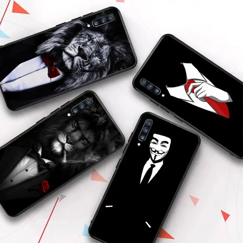 

Man Suit Shirt Tie Phone Case for Samsung Galaxy A51 30s a71 Soft Silicone Cover for A21s A70 10 A30 Capa