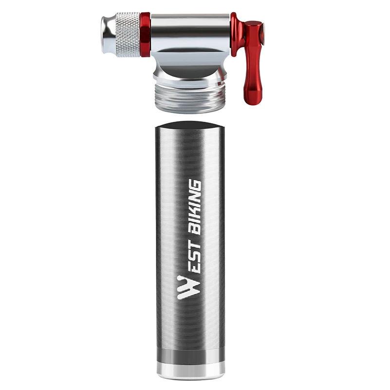 

WEST BIKING Mini Pump Schrader Presta Bicycle Pump 2 Styles Avaiable CO2 Inflator Insulated Sleeve Air Cycling Bike Hand Pump