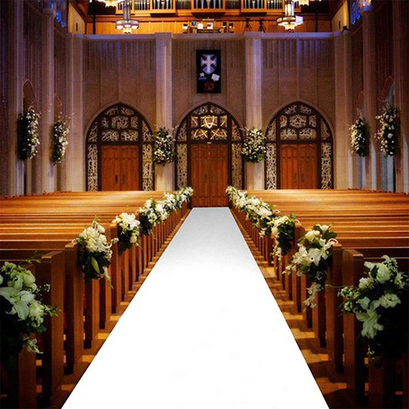 

White Carpet Wedding Aisle Runner White Aisle Runner Floor Rugs Indoor Outdoor Party Wedding Wedding Carpet Custom Length Decor
