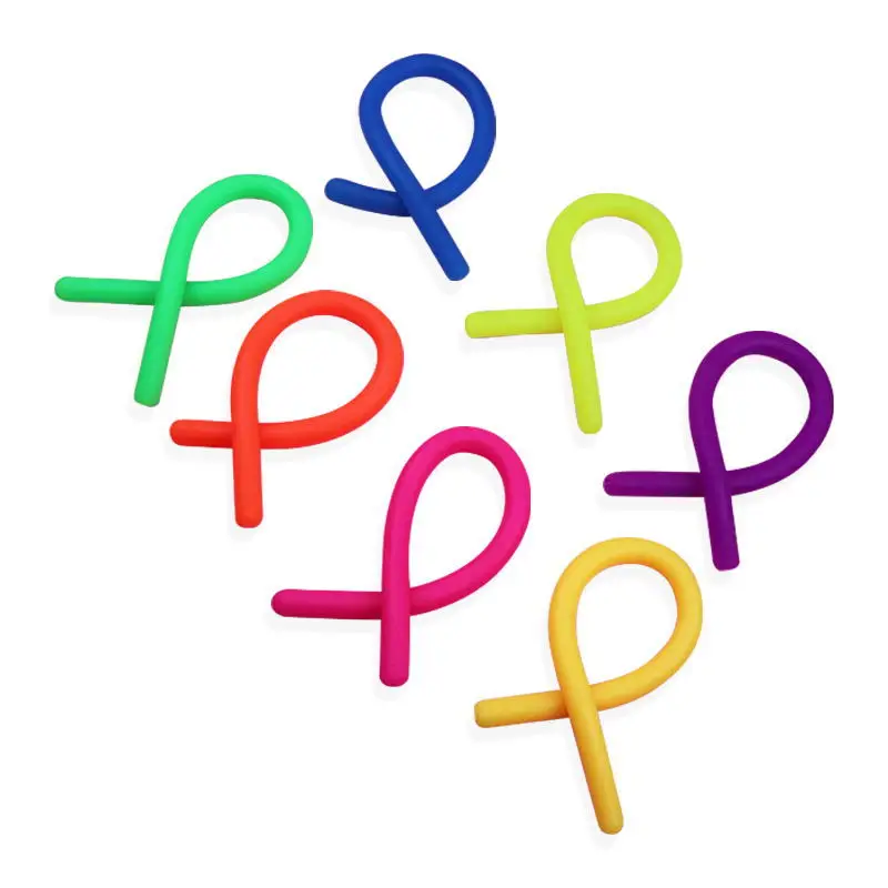 

New TPR Soft Glue Toys Elastic Noodles Decompression Artifact Vent Noodles Elastic Rope Noodles