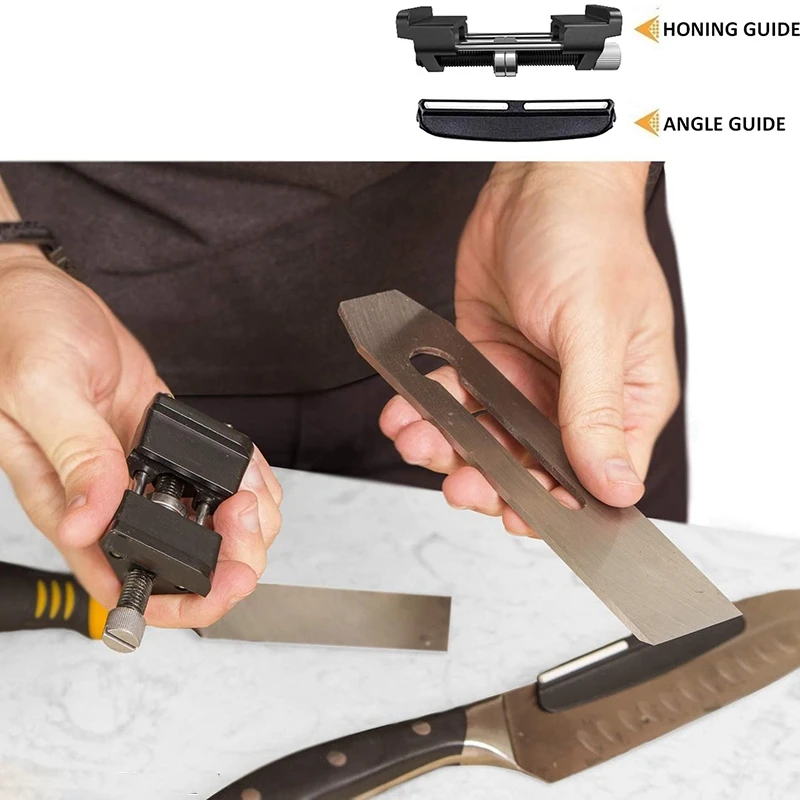 

Honing Guide and Angle Tool Set - Chisel Sharpening Jig & Knife Sharpener Angle Tool Kit for Knives and Wood Chisels