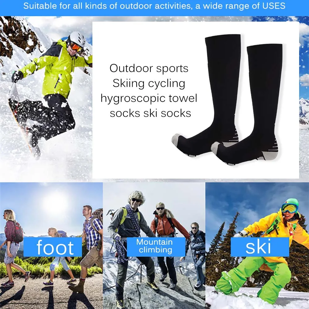 

Running Compression Socks Stockings Men Women Sports Socks For Marathon Cycling Football Varicose Veins Winter Warm Long Sock